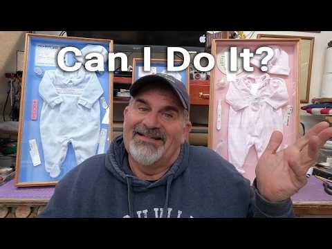 Baby Clothes Shadow Box frame That Almost didn't get done!