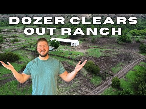 How To Clear Out Your Land With A BullDozer.. 500 ACRE RANCH