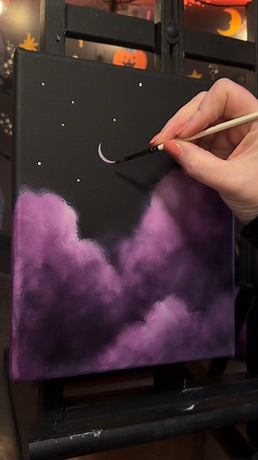 1.6K views · 5.1K reactions | Literally the easiest clouds you’ll ever paint. Full tutorial on my YouTube! And I have some paintings like this for sale! Check my stories!  #laurasbeatingart #artist #painting #artwork #arttips | Laurasbeatingart | Facebook