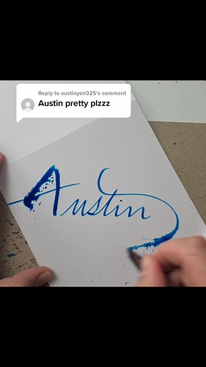 Satisfying ASMR Calligraphy Art by Austine
