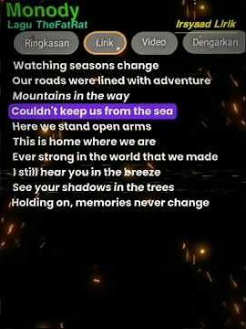 Monody - TheFatRat 🎵🎶 Lyrics #shorts #lyrics #music #songlyrics #viralshorts