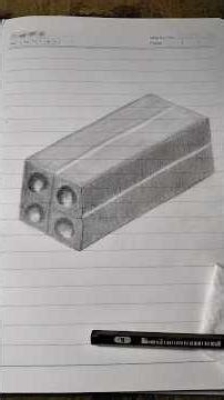 How to draw brick? #drawing #draw #art #painting