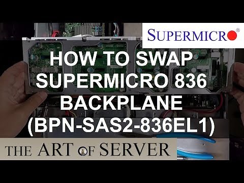 How to replace the backplane in Supermicro 836