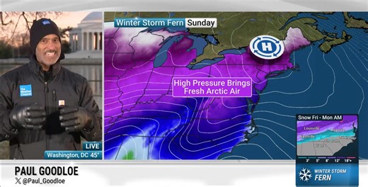 Tracking Fern: Meteorologist Paul Goodloe is live in Washington, D.C., with a Friday evening update on the storm. | The Weather Channel