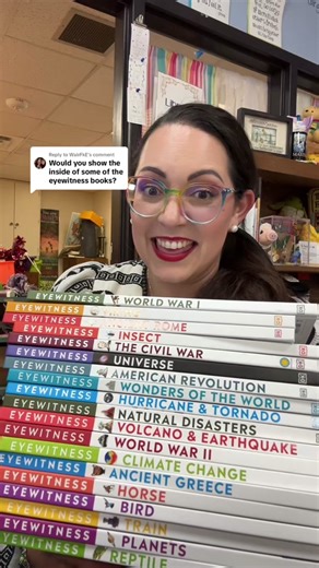 Replying to @WaIrFkE taking a peek at @DK Books new Eyewitness books!! They’re so pretty, I’m obsessed. #schoollibrarian #librarybooks #eyewitnessbooks #nonfictiobooks #glowup #booktok