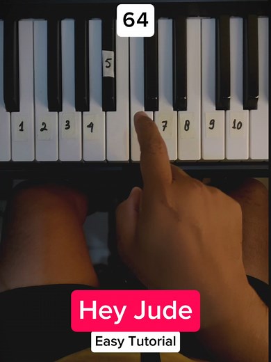Learn Easy Piano with Hey Jude Tutorial