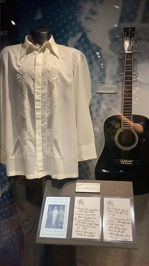 June Carter Cash Funeral Program & Poem Johnny wrote to her on display at Johnny Cash Museum!