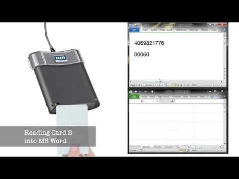 Read-a-Card RFID card ID integration (word & excel)