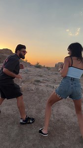 UFC fighter Arman Tsarukyan and Nina Drama sparring on top of the highest mountain in Armenia #ufc #mma #armantsarukyan #ninadrama #boxing