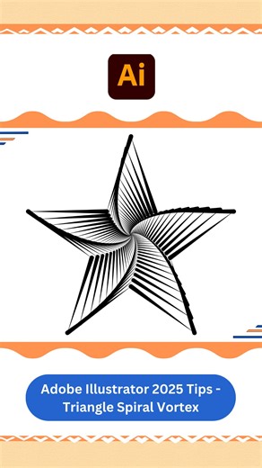 3.7K views · 29 reactions | Adobe Illustrator 2025 Tips - Triangle Spiral Vortex . Follow : Vipul Graphics . Thanks ❤️ . #illustrator #adobe #art #tips #illustration #vectorart #triangle #spiral #vortex #graphics #Design #designer #graphicdesign #graphicdesigner #vipulgraphics #explore | Vipul Graphics | Facebook
