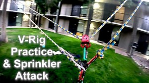 V-Rig practice: Tree climbing & sprinkler attack for arborists (explicit)
