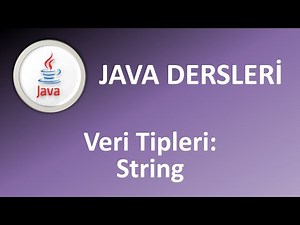 Java Dersleri : Veri Tipleri : string #java #javadersleri