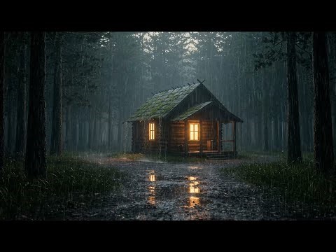 Deep Sleep with Gentle Night Rain and Heavy Rainstorm Sounds for Insomnia Relief and Relaxation