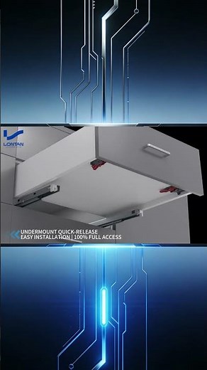 LONTAN Undermount Drawer Slides Demonstration Video