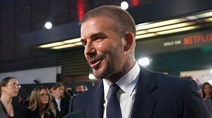 David Beckham speaks to Sky News at documentary premiere