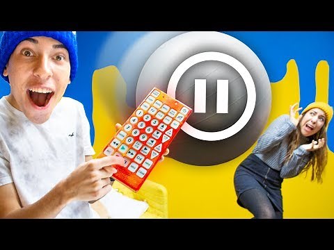 Magic Remote PAUSES stuff IN REAL LIFE! (Pause Challenge)