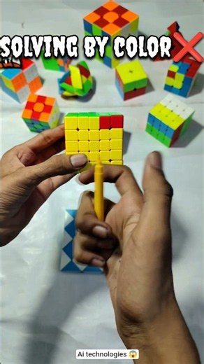 5by5 cube solve by using ai 😱 l ai power l #cube #shortclips #video