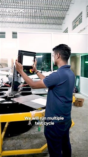 Behind the scenes: Naveen Kumar validates RDX NANO at Sastha Digital, Tirupur.