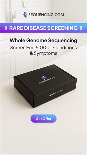 Stop wondering about your symptoms and start uncovering real answers. Screen for 15,000 conditions and uncover insights tailored to your DNA to take control of your health and make informed decisions. | Sequencing