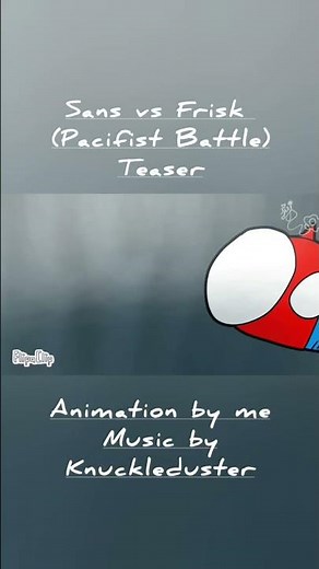 Undertale: Vs Sans Pacifist fight💀♥️#undertale #animation This took me almost this whole year
