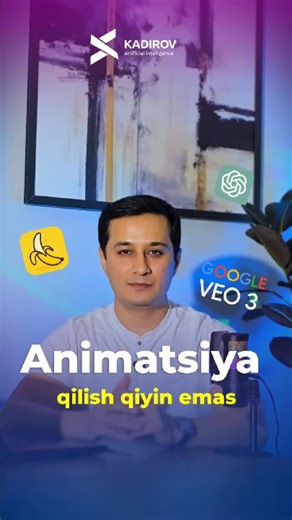 Zafar Kadirov | Ai master | Oddiy sifatsiz rasmdan, ajoyib animatsiya qilish mumkin. Veo3 da ishlatirgan prompt: Create a realistic cinematic video in vertical 9:16... | Instagram