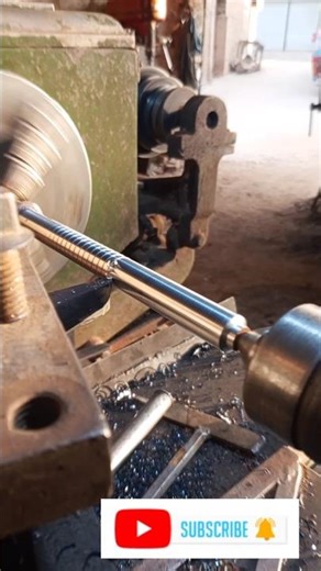 reverse threads lathe mechanical engineering #mechanical #engineering #lathe #shorts #diy #project