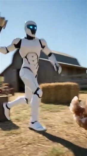 Optimus vs. Chicken... until the Wi-Fi connected! 📶🤖🐔 #chaos #aiart #emotionalstory #funny