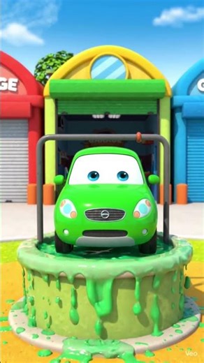 Car 🚗 colouring red , yellow, blue, green #nurseryrhymes #kidseducatio #cocomelon #3danimation