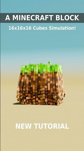 Minecraft Block Simulation - 16x16x16 = 4096 cubes!