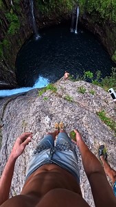 223K views · 45K reactions | Another gap jump in waterfall paradise  #cliffjumping #cliff #jump #adrenaline #thinkbold #sendit #nature #waterfall #cliffdiving | Jérémy Nicollin | Facebook