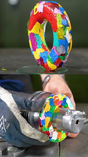 Using 150 Ton Press to Create LEGO Donuts