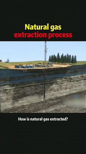 Natural gas extraction process #knowledge #science