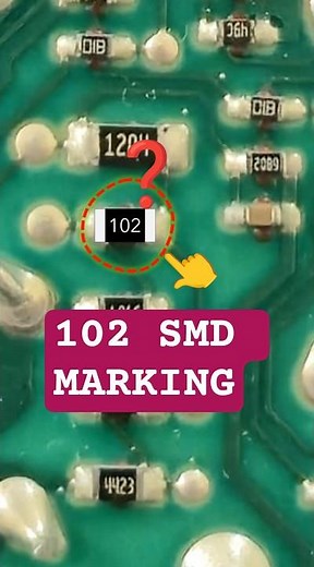How to read 1k ohms 3 Digit SMD Resistor #diy #smd #electronics