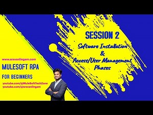 #MuleSoft RPA:Session2 |RPA Lifecycle Phases : Software Installation & Access Management Phase #rpa