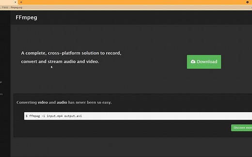 FFmpeg的安装和使用