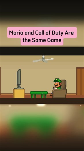 Mario and Call of Duty Are the Same Game #fyp #viral #videogame #cartoon #Mario