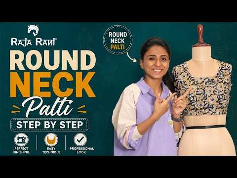 Round Neck Palti Cutting & Stitching | Step By Step Easy Tutorial ✨🧵