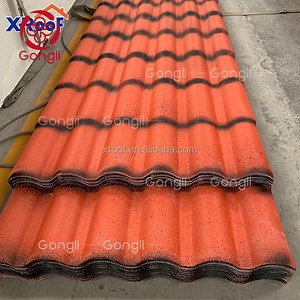 [Hot Item] PPGL Rubber Roofing Artificial Palm Roof Plastic Roof Tiles