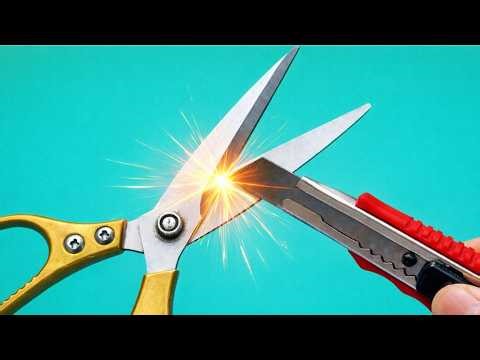 Millions of people don't know how to sharpen scissors to make them as sharp as a razor.