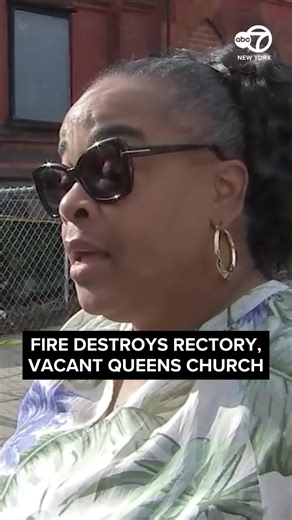 An historic church and rectory in Astoria, Queens, are at risk of collapsing after a devastating fire tore through it and injured six firefighters.