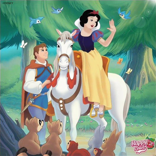 Snow White and the Seven Dwarfs (Disney) | Happy Color