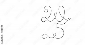 2025 year of snake one line art animation,hand drawn drawing contour motion.Holiday concept,festive New year chinese astrological horoscope,poisonous reptile serpent outline video.4k movie