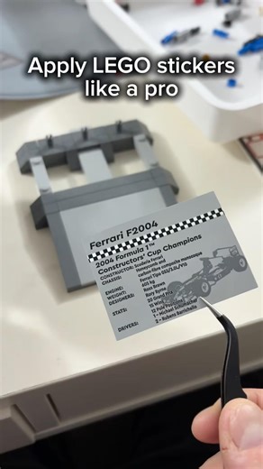 Apply LEGO stickers like a pro