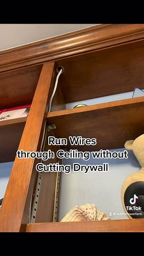How to Run Wires through Ceiling without Cutting Drywall