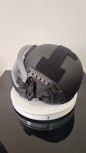 NIJ IV MICH Tactical Ballistic Helmet With Bulletproof Glass Face Shield And Chin Guard