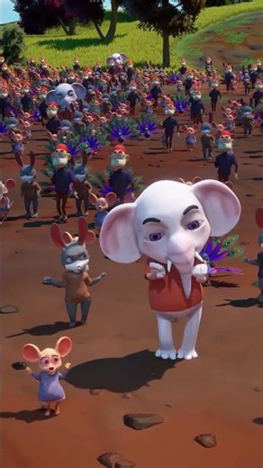 Yati Dherai Saathee // यति धेरै साथी // Peacocks and Elephants//मयूर र हात्ती #cartoon