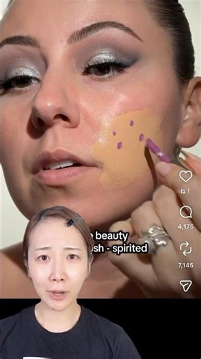 I mixed a yellow-toned foundation with purple blush and the colors matched perfectly!!!