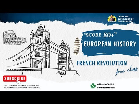 French Revolution | European History | CSS under the supervision of Sir Usman PAS