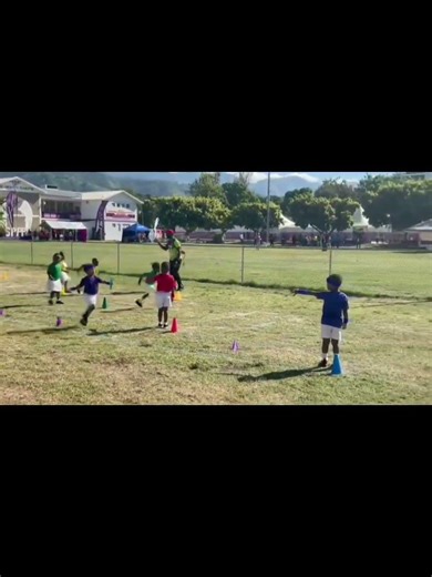 Asafa Powell and his son dominate Sports Day