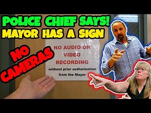 CHIEF OF POLICE SAYS "THE MAYOR HAS A SIGN!" Village of Cobleskill, NY